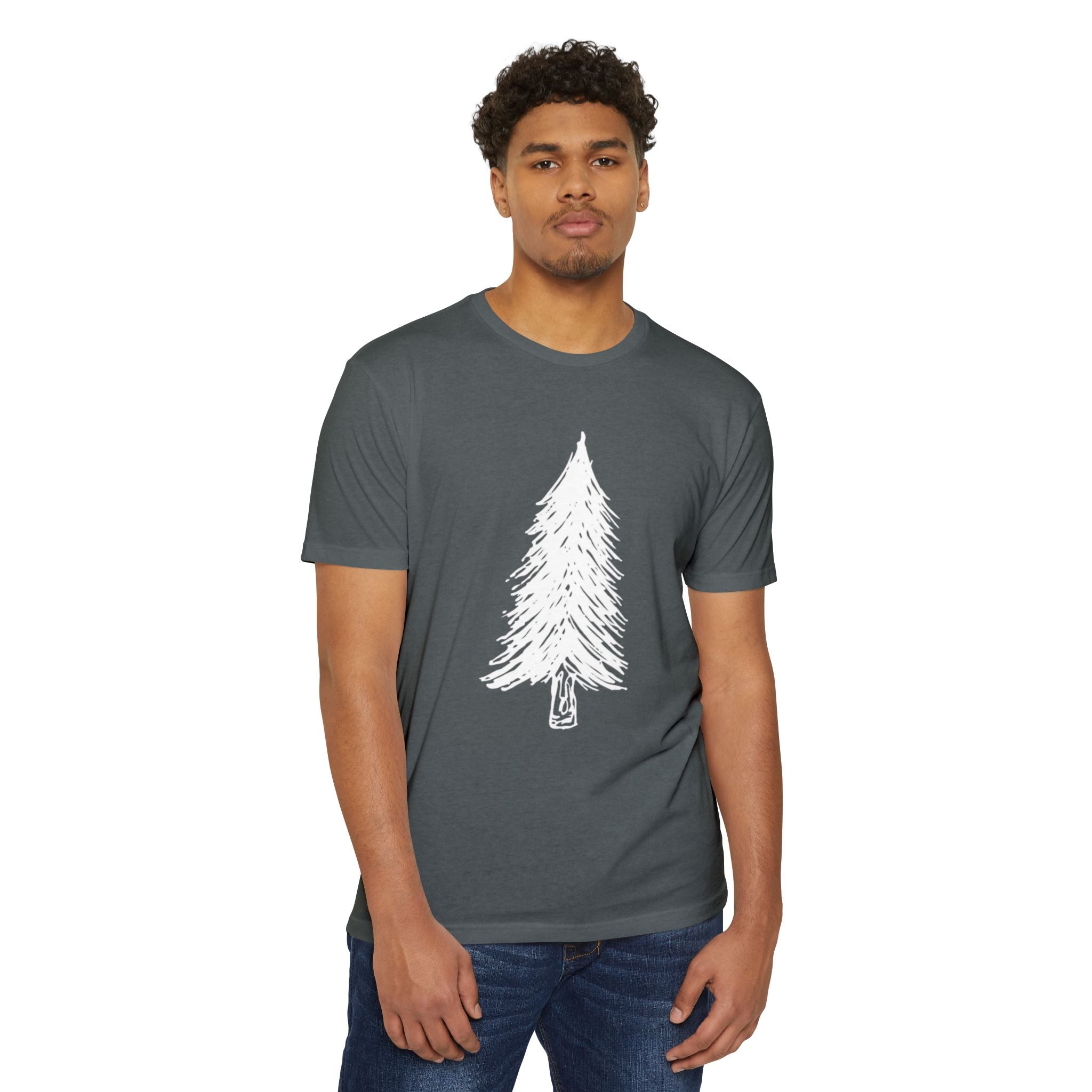 WILD Tree Graphic T-Shirt — Rustic Outdoor Nature Shirt (front tree, back WILD text)