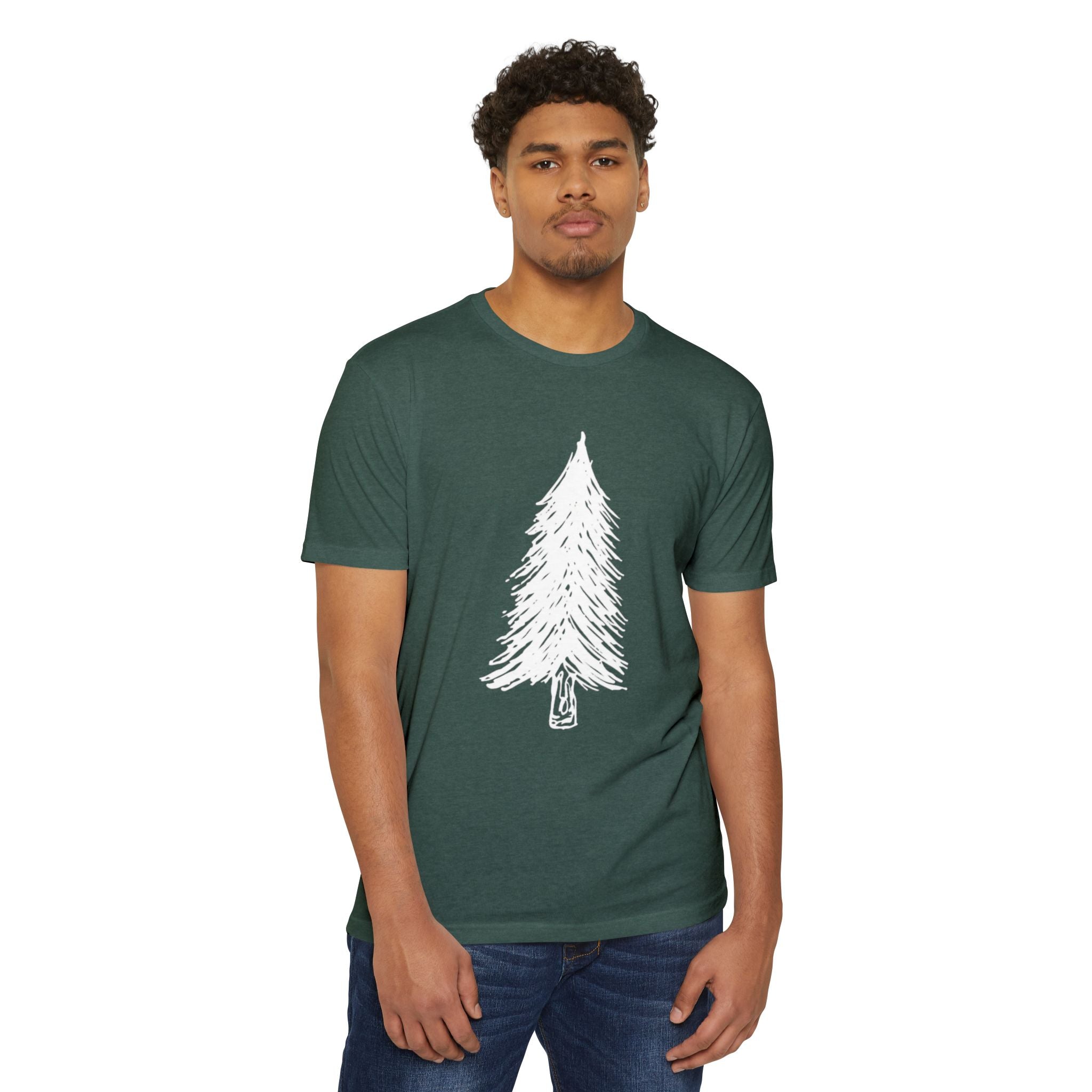 WILD Tree Graphic T-Shirt — Rustic Outdoor Nature Shirt (front tree, back WILD text)