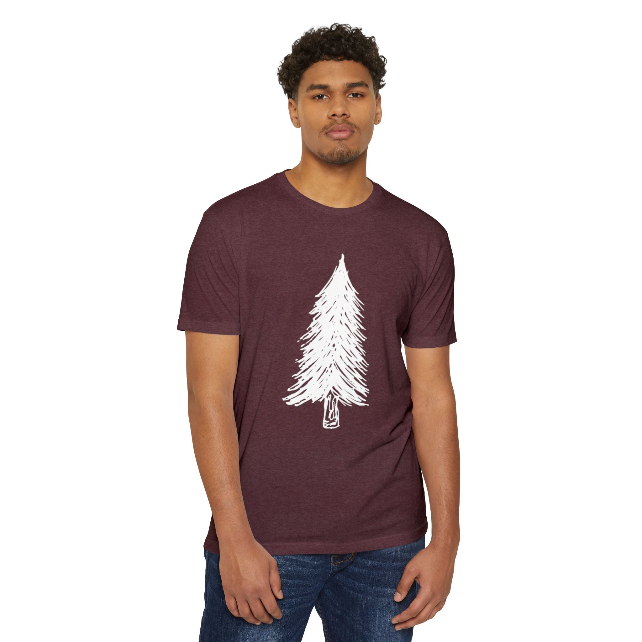 WILD Tree Graphic T-Shirt — Rustic Outdoor Nature Shirt (front tree, back WILD text)