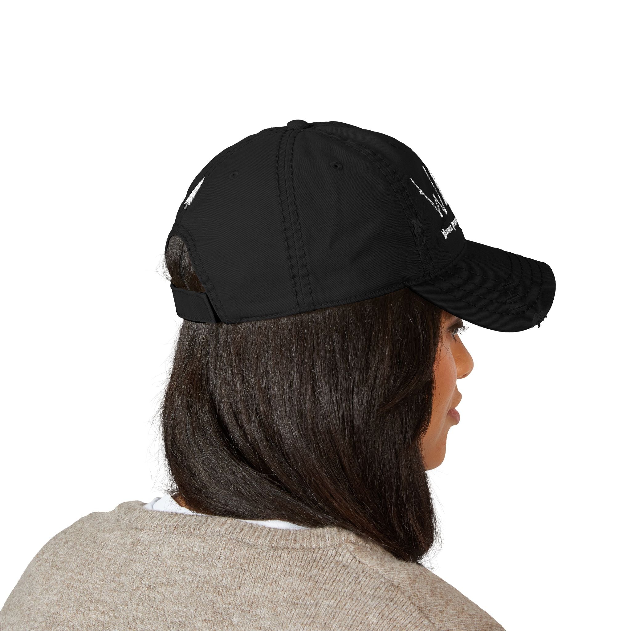 WILD Embroidered Distressed Dad Hat — Rustic Tree Outdoor Cap