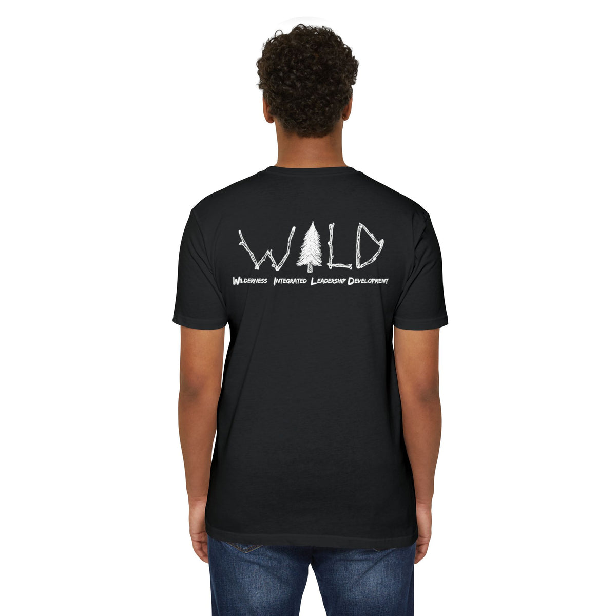 WILD Tree Graphic T-Shirt — Rustic Outdoor Nature Shirt (front tree, back WILD text)