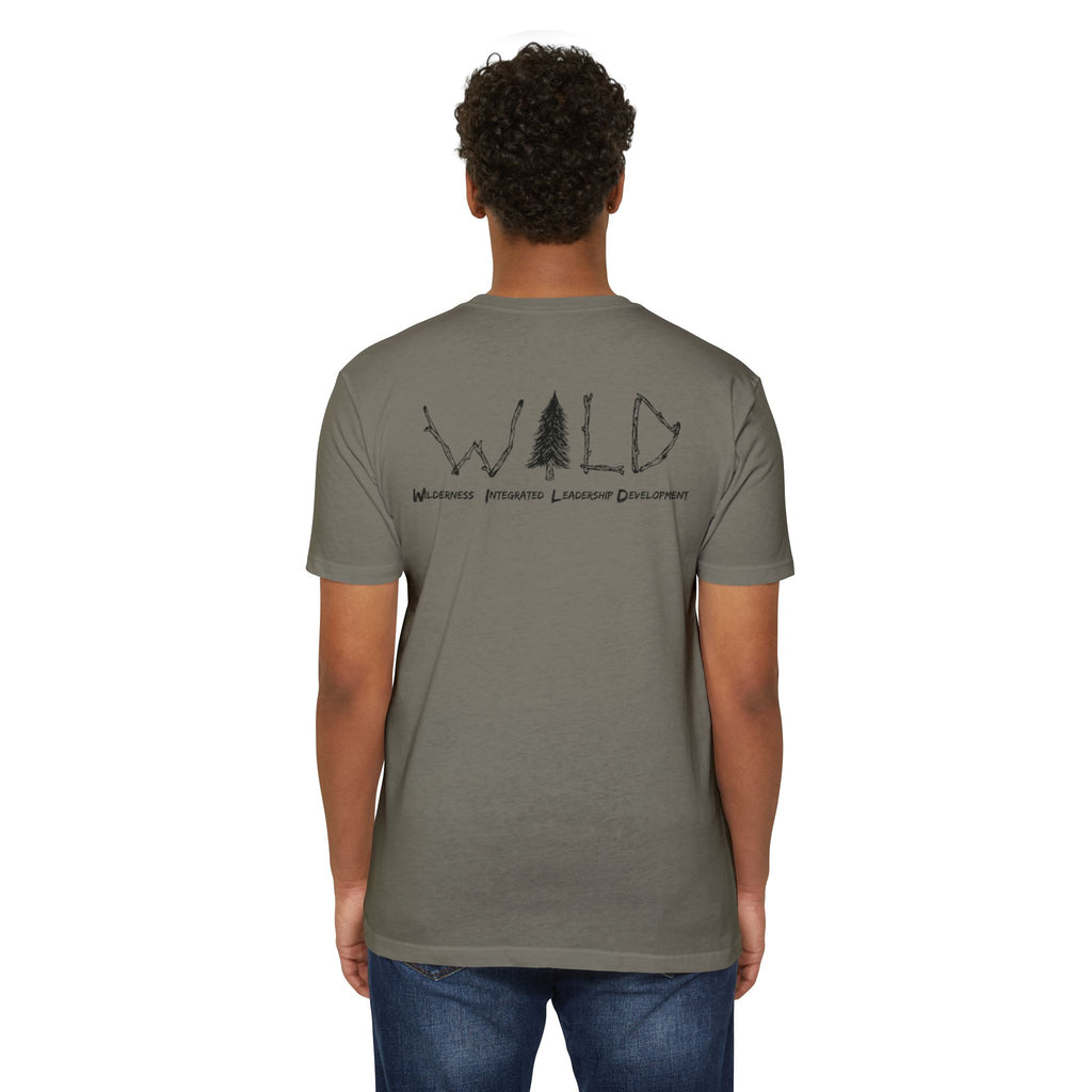 Black WILD Tree Graphic T-Shirt — Rustic Outdoor Nature Shirt