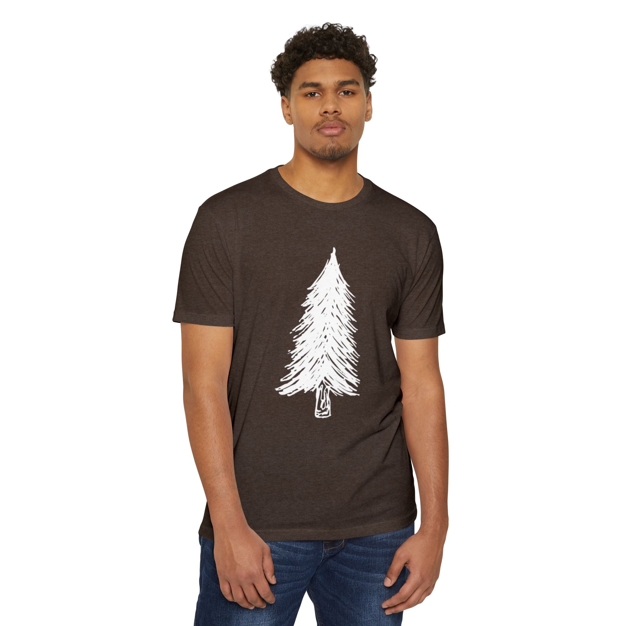 WILD Tree Graphic T-Shirt — Rustic Outdoor Nature Shirt (front tree, back WILD text)