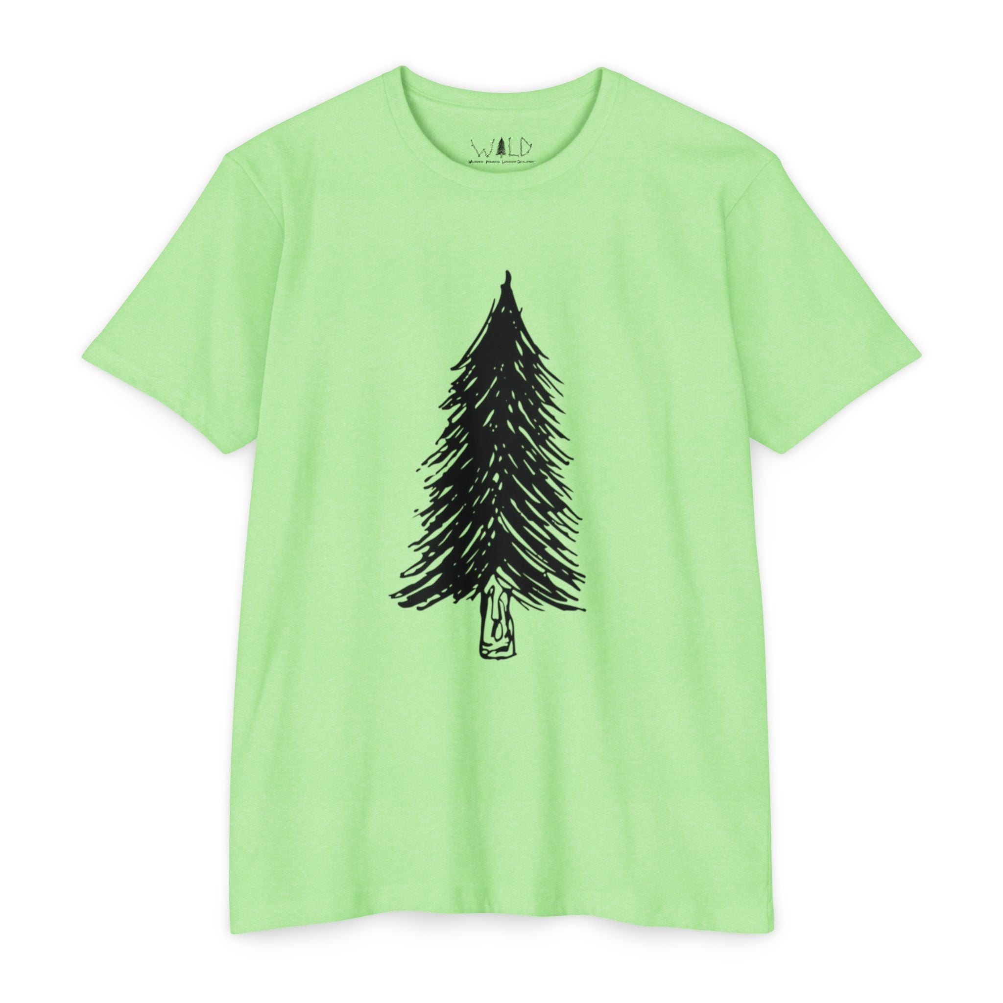 Black WILD Tree Graphic T-Shirt — Rustic Outdoor Nature Shirt