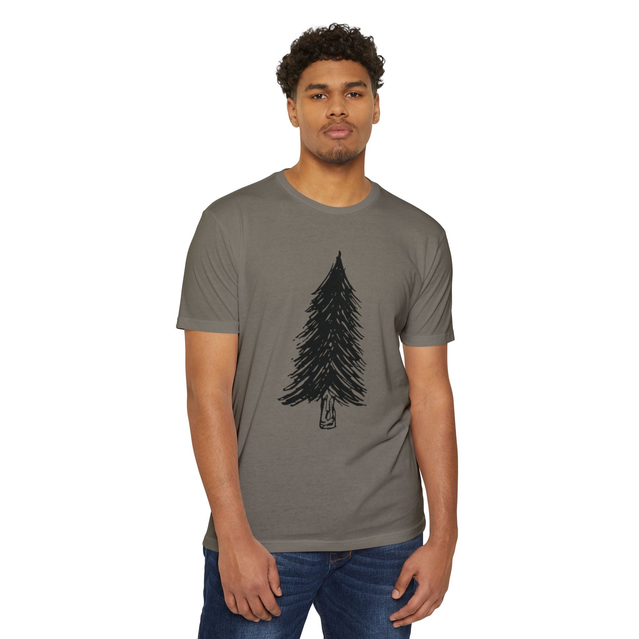 Black WILD Tree Graphic T-Shirt — Rustic Outdoor Nature Shirt