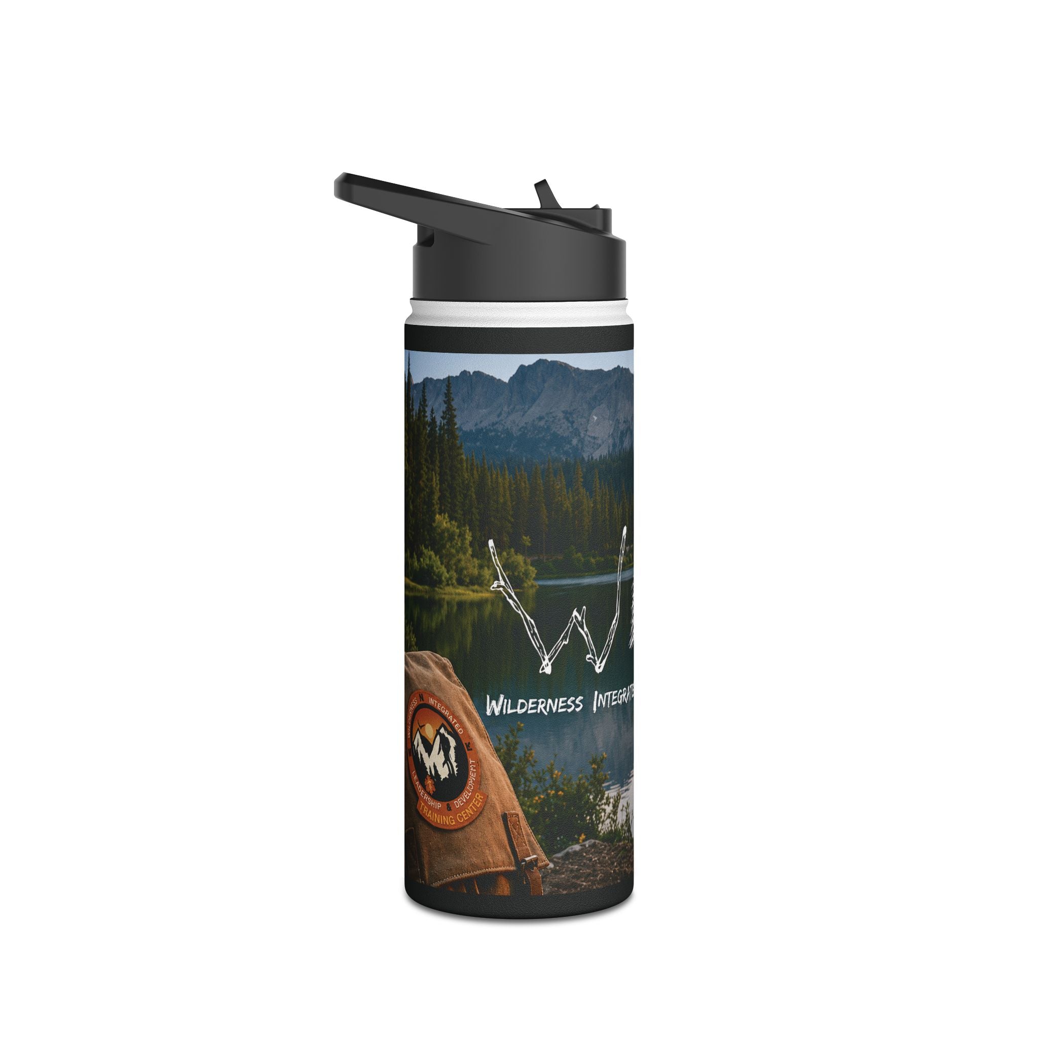 Campfire Lake Stainless Steel Water Bottle