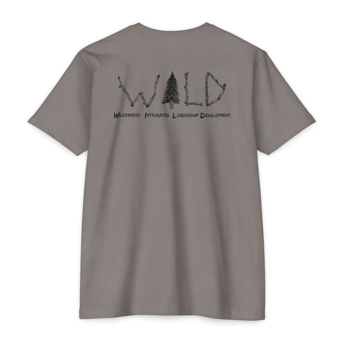 Black WILD Tree Graphic T-Shirt — Rustic Outdoor Nature Shirt