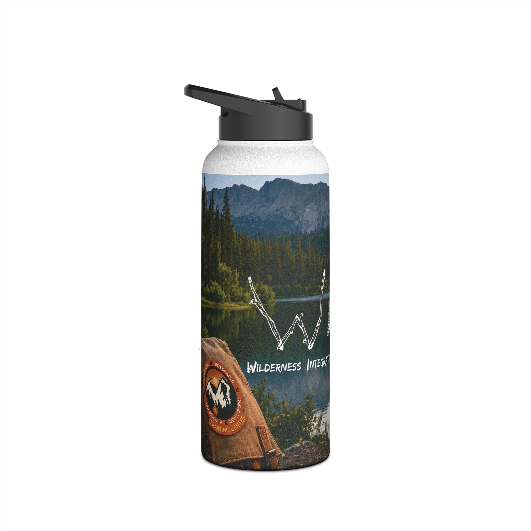Campfire Lake Stainless Steel Water Bottle