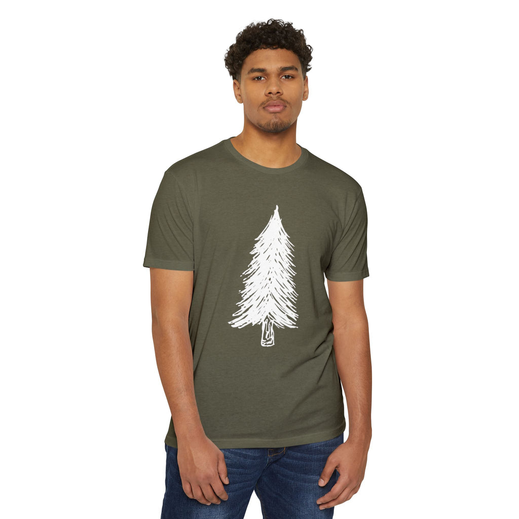 WILD Tree Graphic T-Shirt — Rustic Outdoor Nature Shirt (front tree, back WILD text)