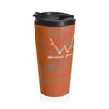 Outdoor Topographic Tree Logo Stainless Steel Travel Mug | Hiking, Adventure