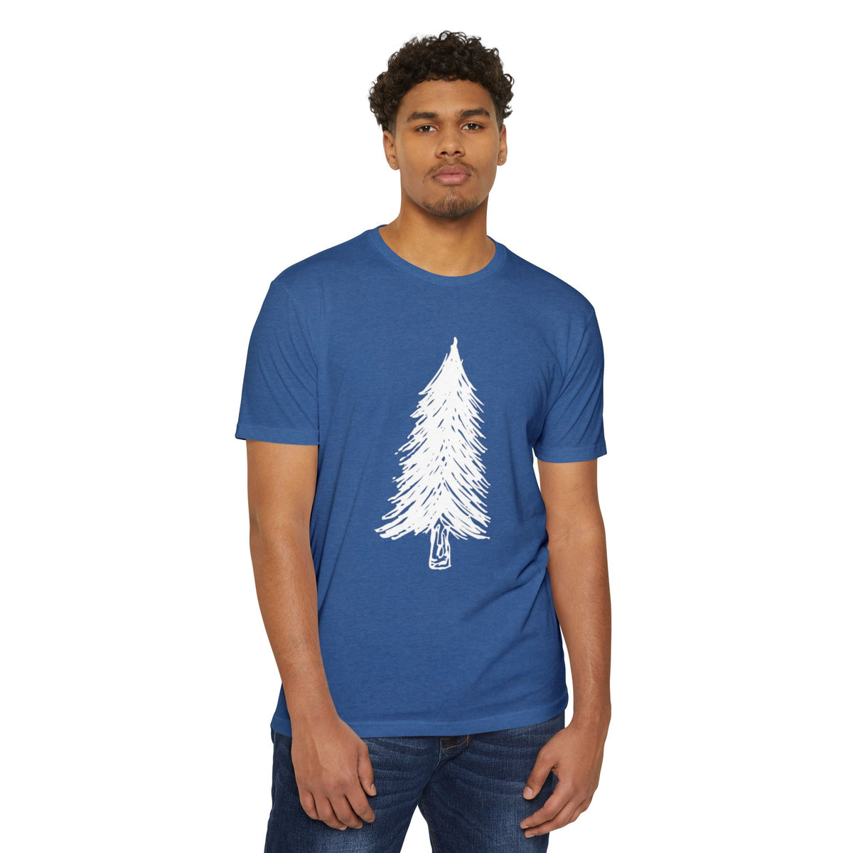 WILD Tree Graphic T-Shirt — Rustic Outdoor Nature Shirt (front tree, back WILD text)