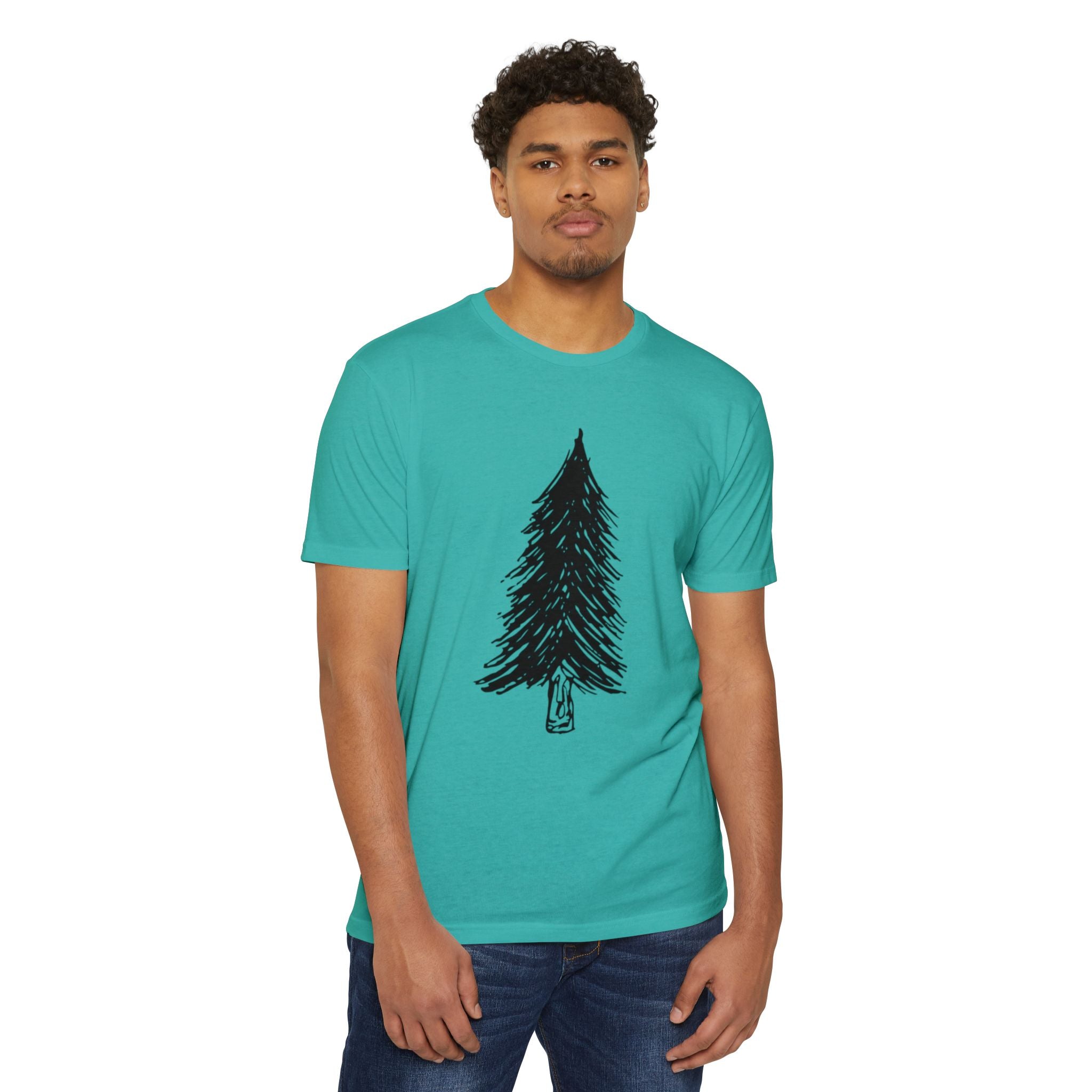 Black WILD Tree Graphic T-Shirt — Rustic Outdoor Nature Shirt