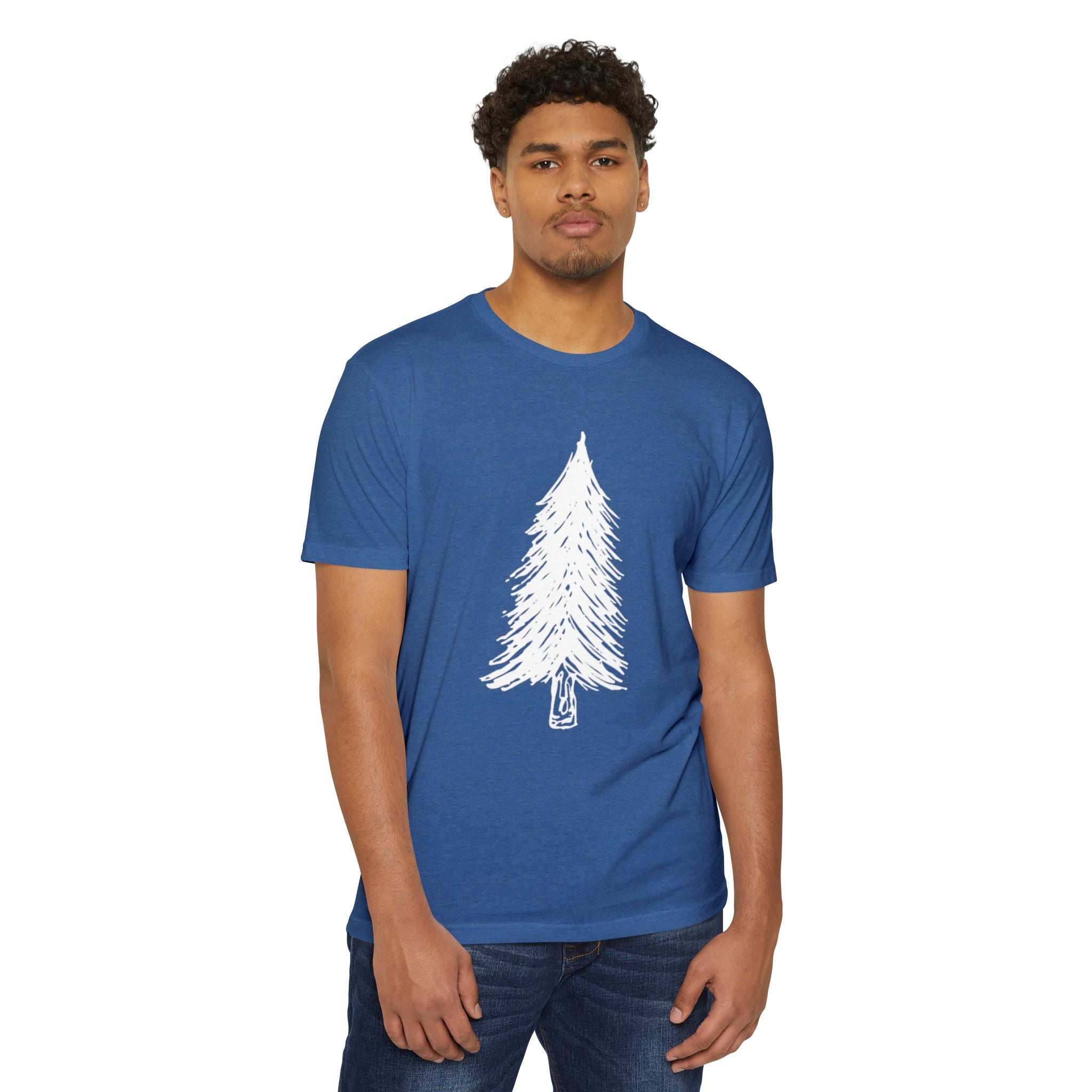 WILD Tree Graphic T-Shirt — Rustic Outdoor Nature Shirt (front tree, back WILD text)