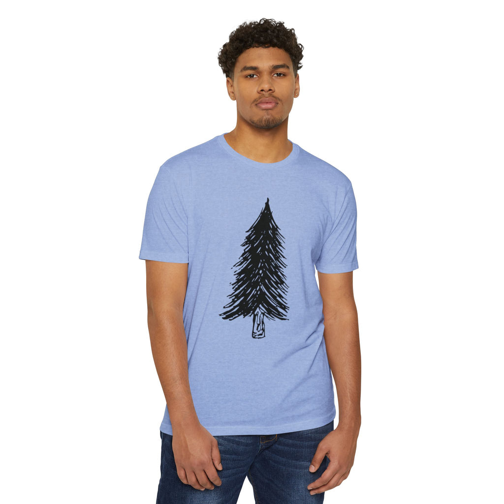 Black WILD Tree Graphic T-Shirt — Rustic Outdoor Nature Shirt