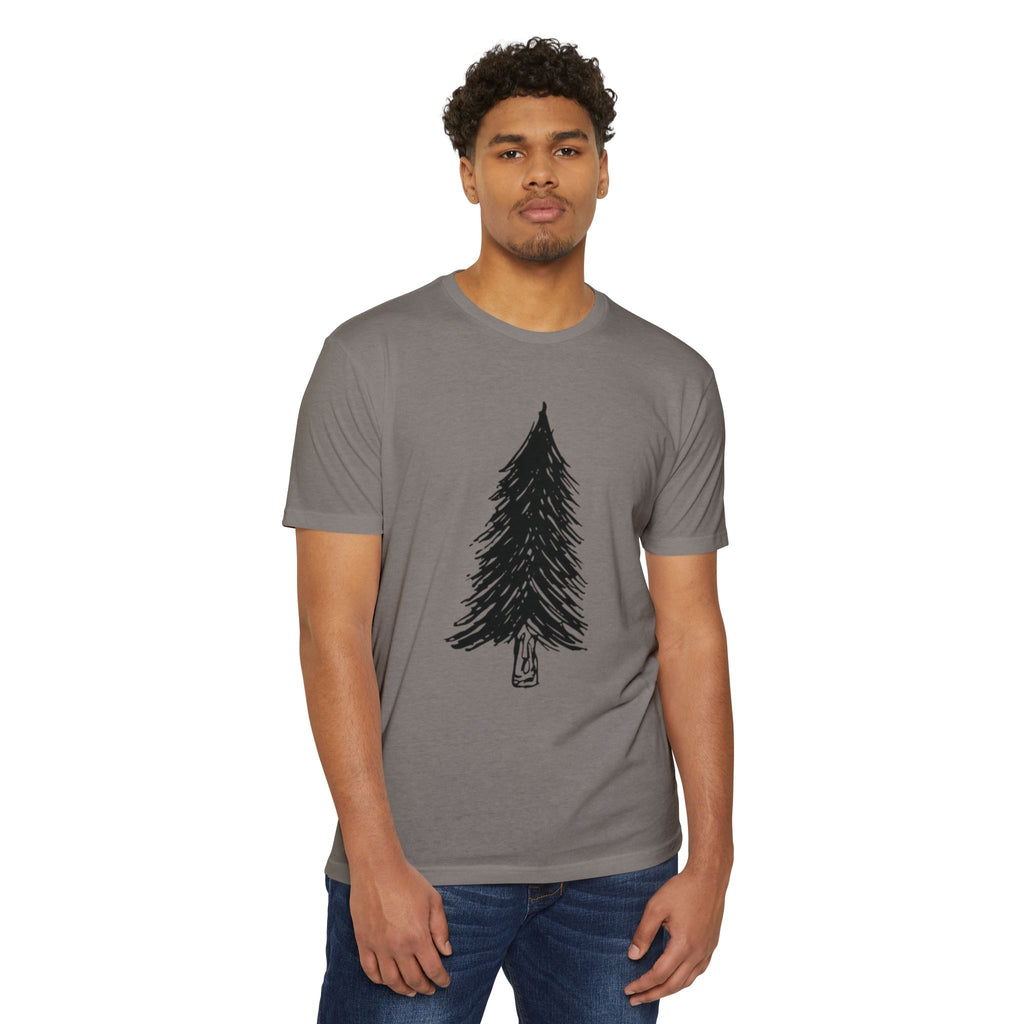 Black WILD Tree Graphic T-Shirt — Rustic Outdoor Nature Shirt