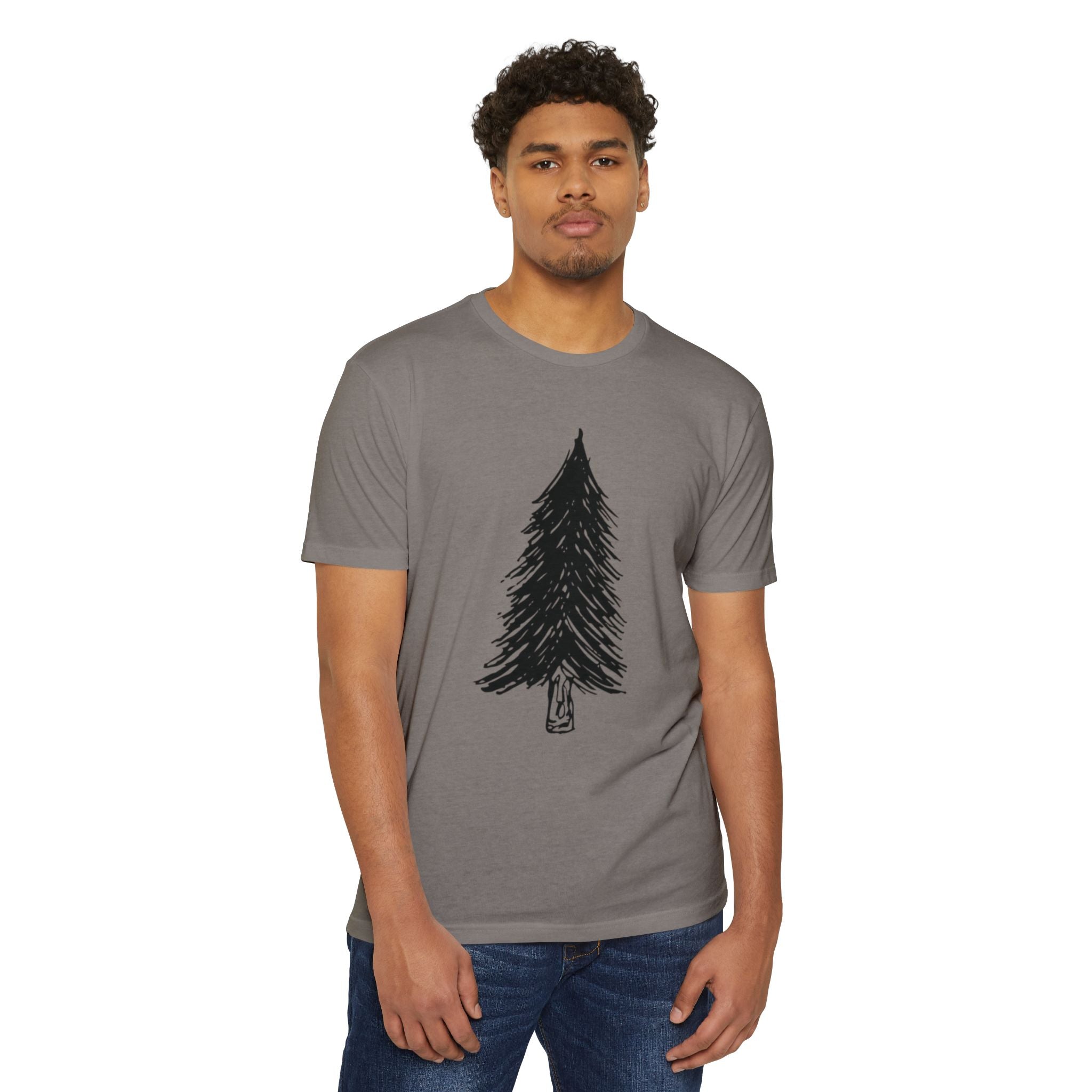 Black WILD Tree Graphic T-Shirt — Rustic Outdoor Nature Shirt