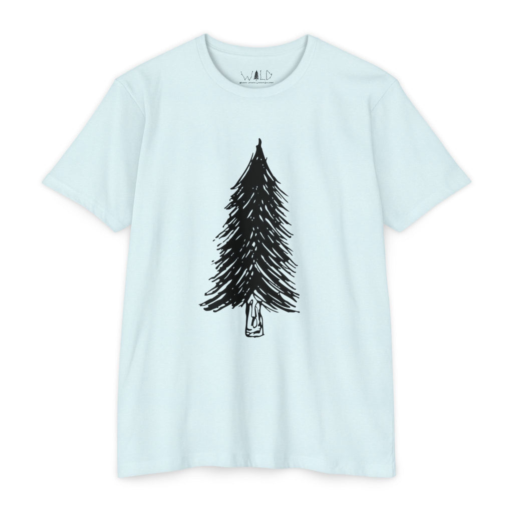 Black WILD Tree Graphic T-Shirt — Rustic Outdoor Nature Shirt