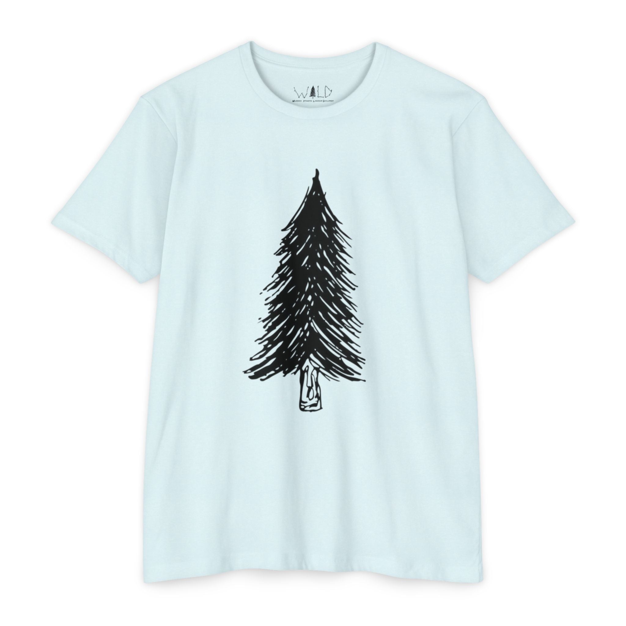 Black WILD Tree Graphic T-Shirt — Rustic Outdoor Nature Shirt