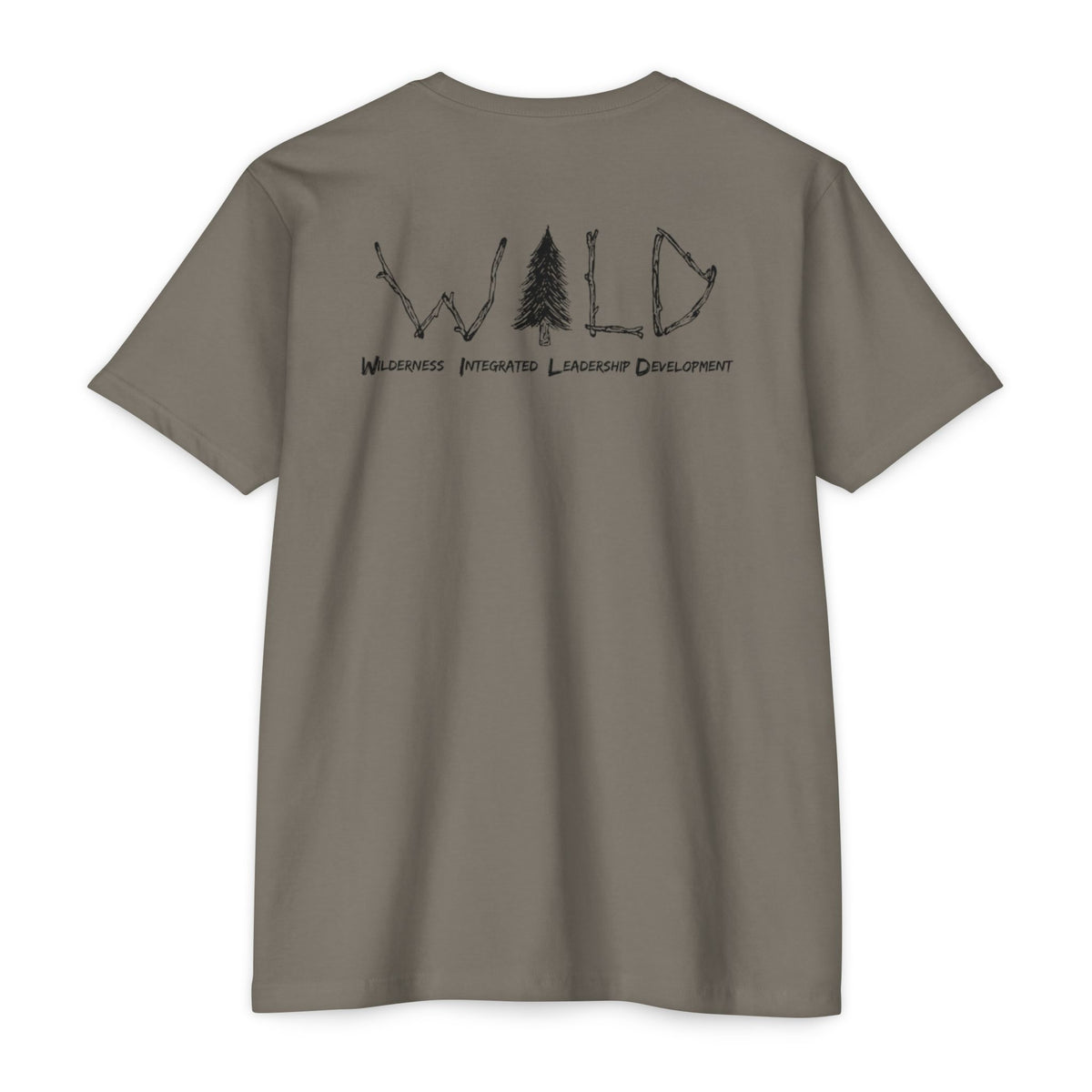 Black WILD Tree Graphic T-Shirt — Rustic Outdoor Nature Shirt