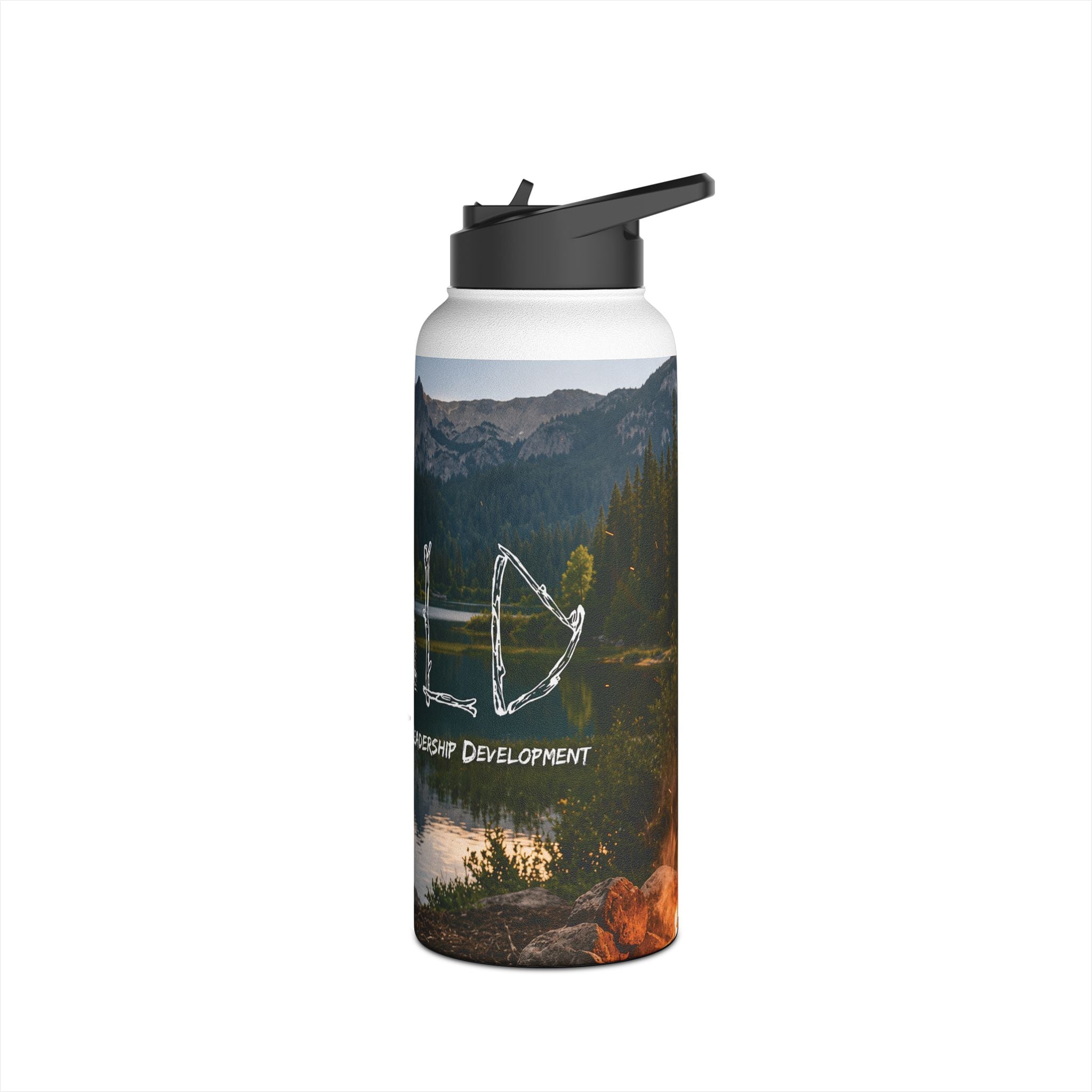 Campfire Lake Stainless Steel Water Bottle