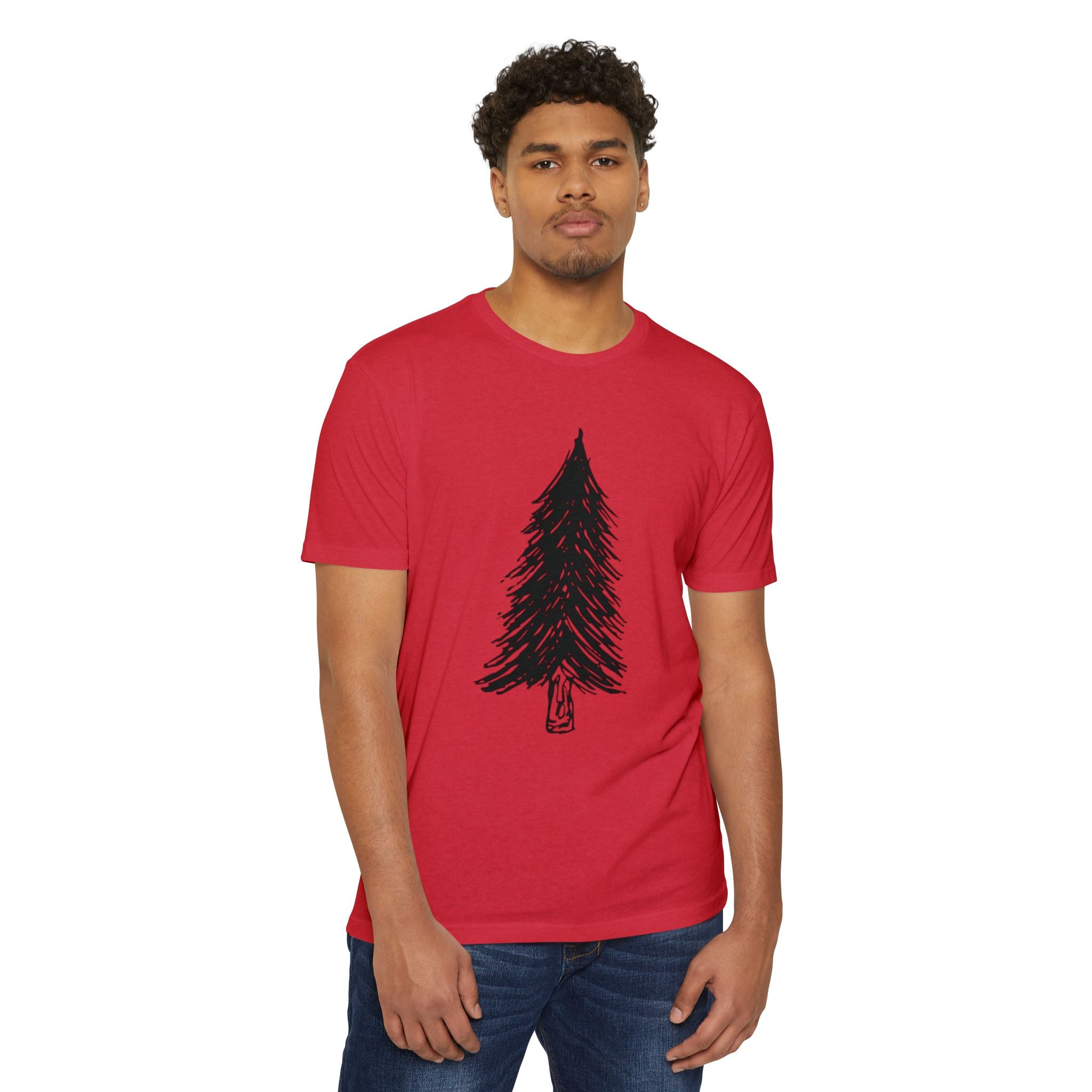 Black WILD Tree Graphic T-Shirt — Rustic Outdoor Nature Shirt