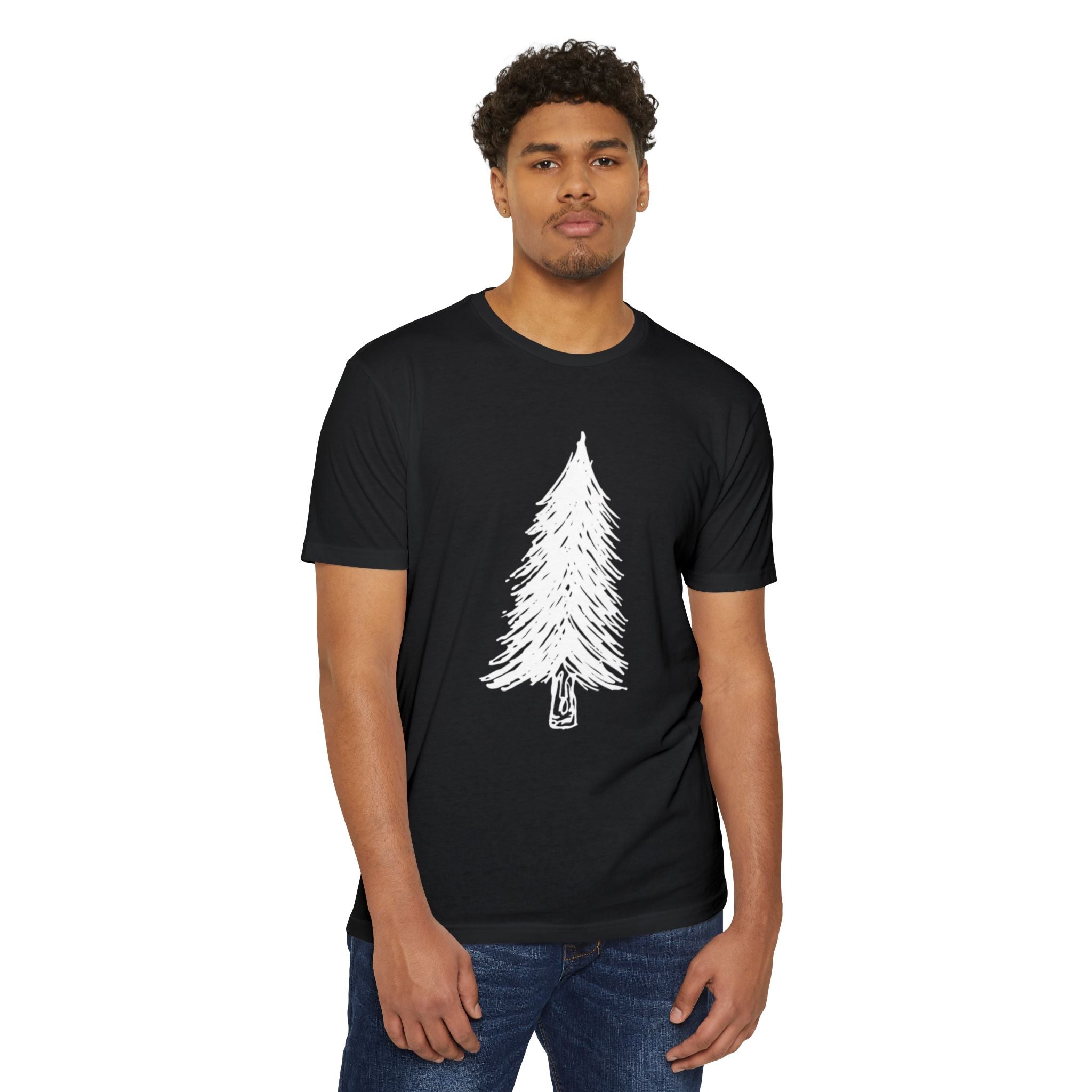 WILD Tree Graphic T-Shirt — Rustic Outdoor Nature Shirt (front tree, back WILD text)