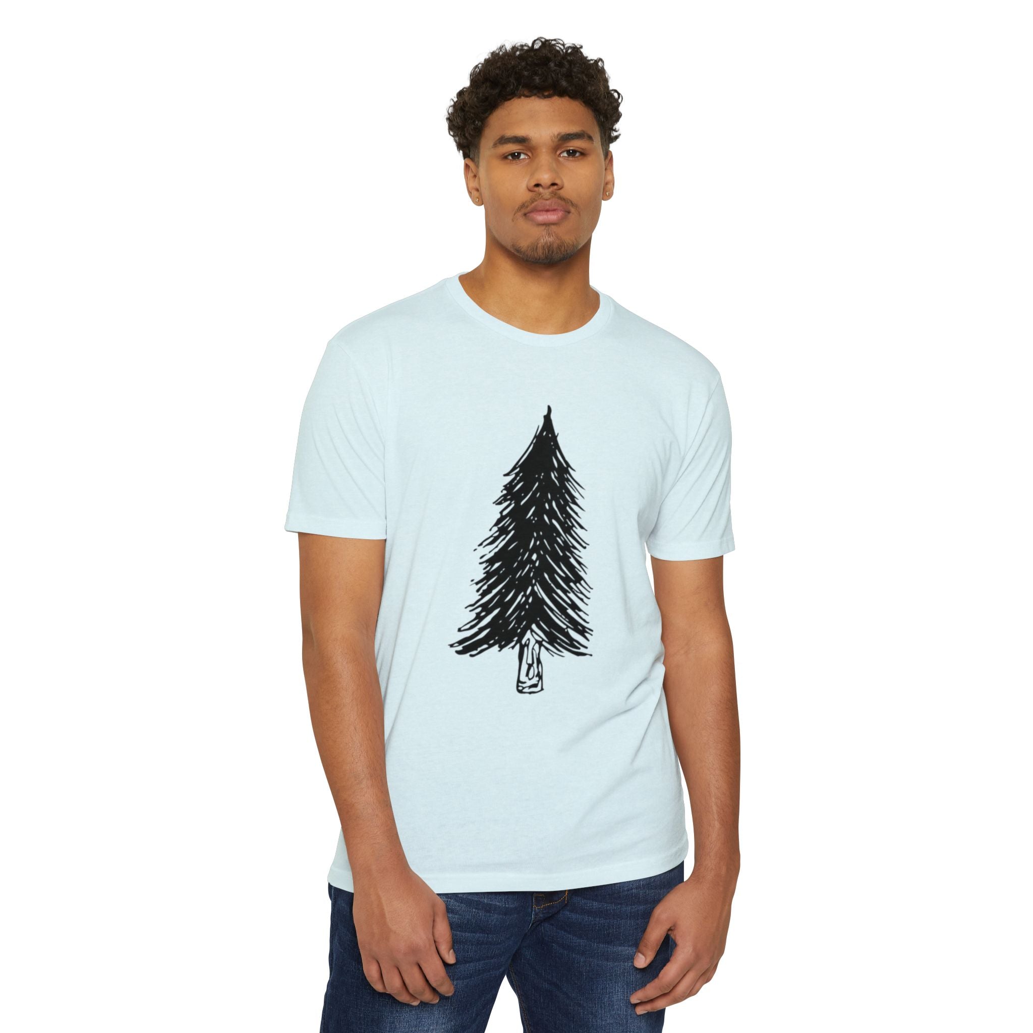 Black WILD Tree Graphic T-Shirt — Rustic Outdoor Nature Shirt