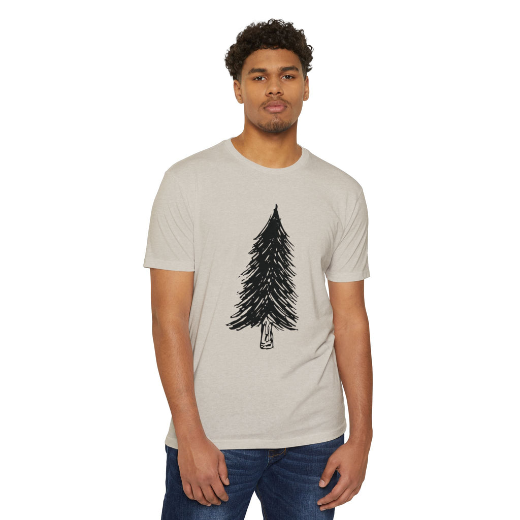 Black WILD Tree Graphic T-Shirt — Rustic Outdoor Nature Shirt